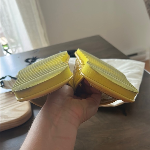 BY FAR Yellow Ari Slides - Picture 10 of 13
